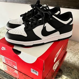 Nike dunk low sneakers panda black/white - worn once